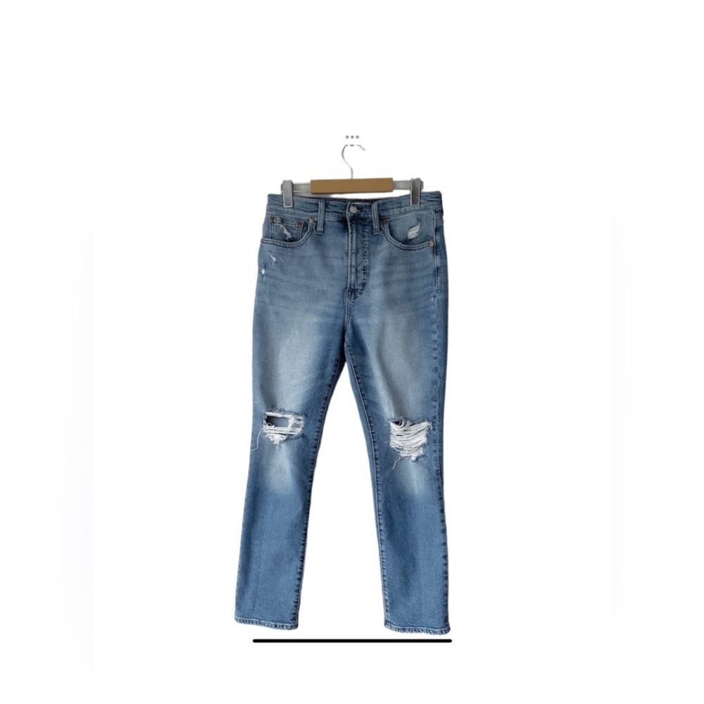 Madewell The Perfect Vintage Distressed Jean in Denman Wash Size 28